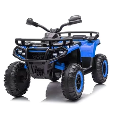 Детский квадроцикл M 6351EBLR-4 синий пульт управления